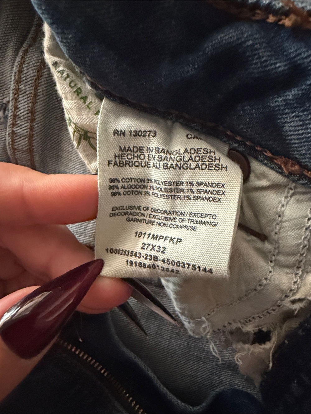 Wrangler Dark Blue Flared Jeans - Picture 4 of 5